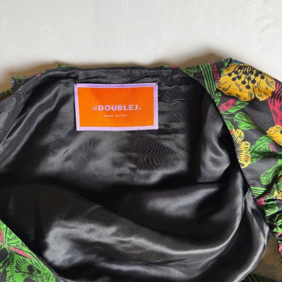 L Double J | Size M | Boom Green Floral Floor Length Gown w/ Pockets | ($1,150) - Picture 4 of 11